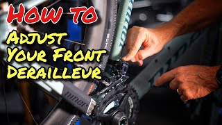 How to Adjust a Mechanical Front Derailleur [upl. by Hgalehs]