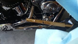 05 HD Heritage Softail Oil Change [upl. by Sinegra]