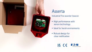 Unboxing the Asserta industrial fire sounder and sounder beacon [upl. by Atinyl]