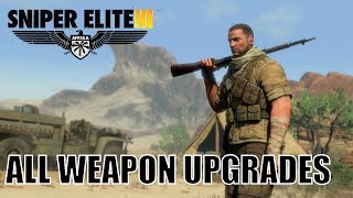 Sniper Elite 3 All Weapon Upgrades [upl. by Relluf]