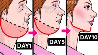 8min Reduce Double Chin and Get a Slim Beautiful Neck with this Exercise [upl. by Ailahk]