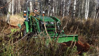 We Put The Homestead Tractor to Work Clearing Our Piece of Alaska [upl. by Gastineau315]