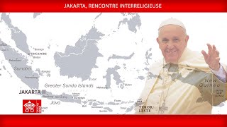 Jakarta Rencontre interreligieuse 5 septembre 2024 Pape François [upl. by Tasiana]