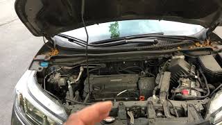 AIR FILTER LOCATION IN Honda CRV  WHERE IS IT [upl. by Madaras]