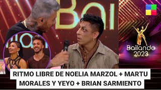 NOELIA MARZOL  MARTU MORALES Y YEYO  BRIAN SARMIENTO Bailando2023 Programa completo 1612024 [upl. by Mignon]