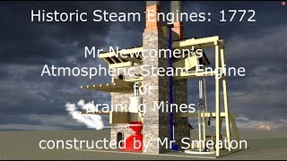 Newcomen Atmospheric Steam Engine  1772 [upl. by Sadye366]