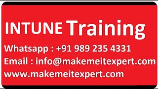 Microsoft Intune Training On Weekend amp Weekdays  Start From Scratch From Beginner To Advanced Level [upl. by Anoit]