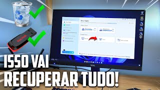 Como RECUPERAR ARQUIVOS APAGADOS do PEN DRIVE e LIXEIRA do PC  Guia completo [upl. by Anneg246]