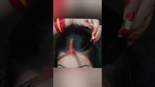 Sindur hairstyle 😍😍 shorts goviral hairstyles [upl. by Akihdar424]