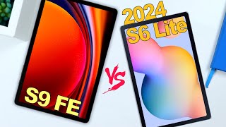 Galaxy Tab S9 FE vs 2024 Tab S6 Lite  TOO EASY [upl. by Sidnala]