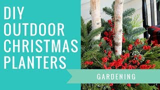 Outdoor Christmas Planters [upl. by Lucey]