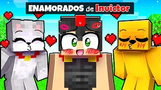 Minecraft PERO TODOS SE ENAMORAN de INVICTOR 😍 [upl. by Jarlen161]