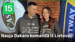 Emilija Gelažninkienė ir Arūnas Gelažninkas pristatė Dakaro komandą ir motobagį [upl. by Lally]