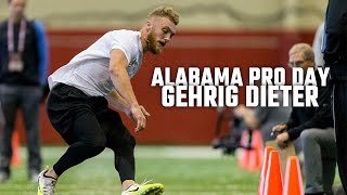 Watch Gehrig Dieter at Alabama Pro Day [upl. by Gibeon]