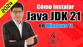 Cómo Descargar e Instalar Java JDK 21 en Windows 11 2024 [upl. by Werdn]