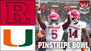 Pinstripe Bowl Rutgers Scarlet Knights vs Miami Hurricanes  Full Game Highlights [upl. by Stevenson]