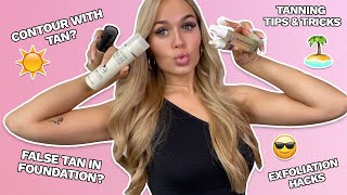 FACE TANNING TIPS AND TRICKS WITH LOTTIE TOMLINSON  LOOKFANTASTICCOM [upl. by Braswell]