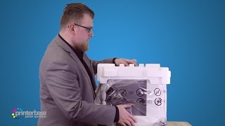 HP LaserJet Pro M252dw Colour Laser Printer Unboxing  printerbasecouk [upl. by Sheepshanks]