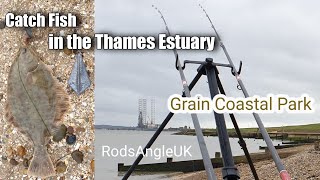 Catch Fish in the Thames Estuary GRAIN COASTAL PARK [upl. by Eednim]