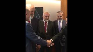 New York  President Erdogan meets with Albanian Prime Minister Edi Rama [upl. by Noxas]