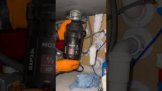 Installing A 34HP Food Waste Disposal plumbing shorts [upl. by Elitnahc]