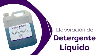 Elaboración de Detergente Líquido  Formula para 4 Litros [upl. by Ecylahs748]