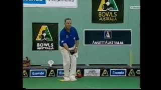 Lawn Bowls Australian Indoor 2001  Anthony Kiepe Vs Ray Glasser  Part 3 [upl. by Emory]