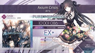 【Arcaea】Axium Crisis FTR 10 PURE MEMORY Max8 [upl. by Vaden]