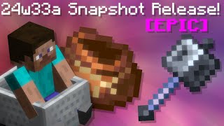 Set Minecart Speed Bundles Redstone Changes New Baby Mobs Minecraft Snapshot 24w33a Release [upl. by Dewain]