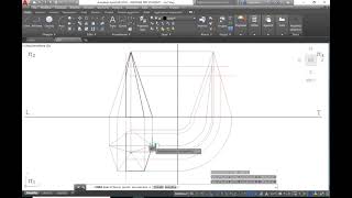 Procedimento AutoCAD  Sezione di una piramide pentagonale [upl. by Shieh]