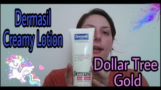 Dermasil Advanced Treatment Creamy Lotion  Dollar Tree Gold [upl. by Eissel]