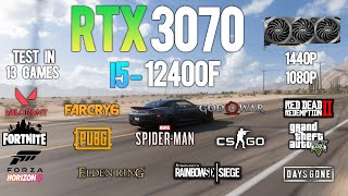 RTX 3070  i5 12400F  Test in 13 Games  RTX 3070 Gaming [upl. by Magree]