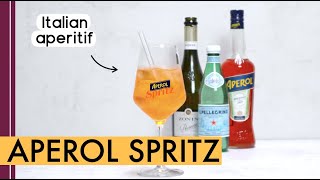 Aperol Spritz recipe  Italian Aperitif with only 3 ingredients  3 2 1 ratio [upl. by Ellennahc129]