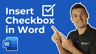 How to Add a Clickable Checkbox in Microsoft Word [upl. by Trautman809]