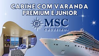 Cabine com Varanda Premium e Junior do MSC Preziosa 🤩 [upl. by Wagoner23]