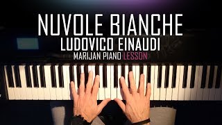 How To Play Ludovico Einaudi  Nuvole Bianche  Piano Tutorial Lesson  Sheets [upl. by Rozelle]