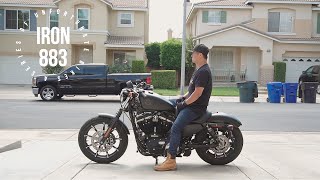 Why I Bought A Harley Davidson Motorcycle 2021 Iron 883 [upl. by Anyl756]