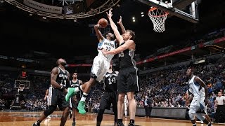 Andrew Wiggins with the Big Slam in Minnesota  March 21 2017 [upl. by Droffig986]