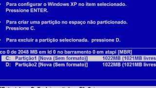 FormatandoInstalando XP Melhor do Youtube OPERARIOSDAWEB [upl. by Eninaej]