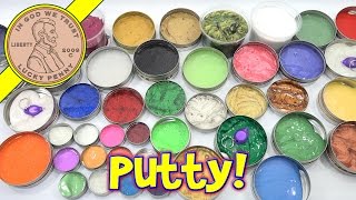 Crazy Aarons Putty Collection  Over 40 Putties Thinking Putty Mixing  Whats Inside the Bin [upl. by Bright365]