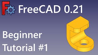 FreeCAD Beginner Tutorial 1 [upl. by Jilli]