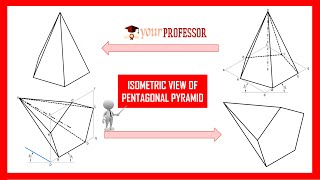 Isometric View Of Pentagonal Pyramid  Your Professor [upl. by Notsnhoj]