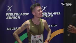 Jakob Ingebrigtsen 1500m 2nd At The Zurich Diamond League [upl. by Thomson]