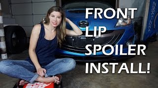 HOW TO INSTALL A FRONT LIP SPOILER [upl. by Aisya]