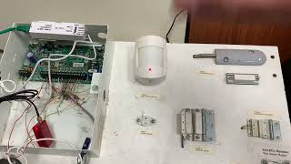 Paradox SP6000MG5050 alarm panel end user demo [upl. by Drofwarc963]