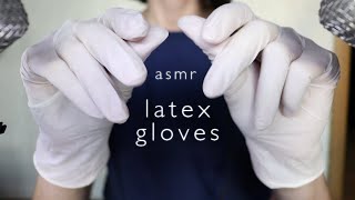 ASMR White Latex Gloves NO TALKING [upl. by Sand]