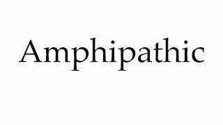 How to Pronounce Amphipathic [upl. by Syverson]