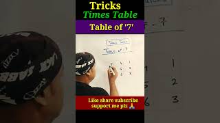 Times table  pahada 7 ka  table of 7 pahada shortstricks timestables [upl. by Sad]