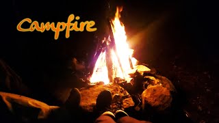 Cozy Campfire 🔥 Bonfire from our camping  Relaxing [upl. by Ahsilram]