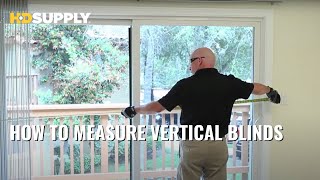 How to Measure Vertical Blinds  HD Supply [upl. by Awuhsoj473]